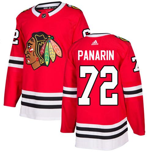 Adidas Men Chicago Blackhawks #72 Artemi Panarin Red Home Authentic Stitched NHL Jersey